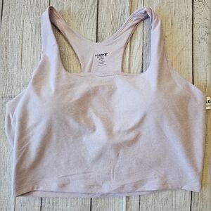 Old Navy Active Size XL Cloud Light Support Go Dry light Lavender longline Sport